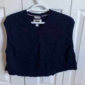 Vintage cropped sweater vest